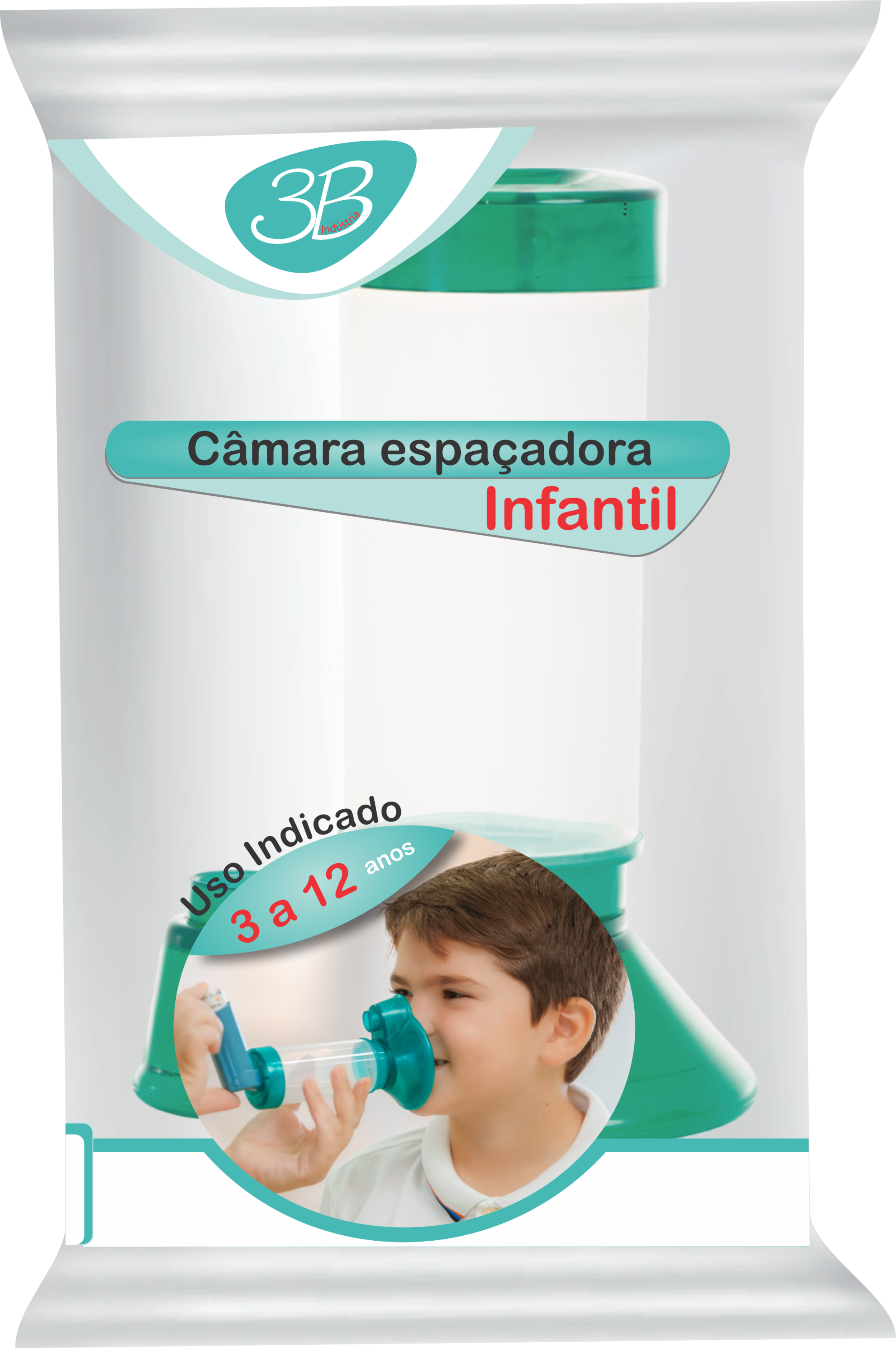 CAMARA ESPAÇADORA DE PULMÃO INFANTIL 3B
